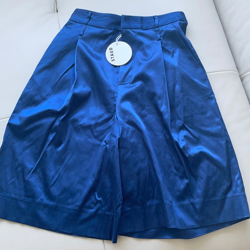 Staud Noah Satin Shorts